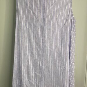 beachlunchlounge women’s Light purple knee length dress lined. Linen cotton